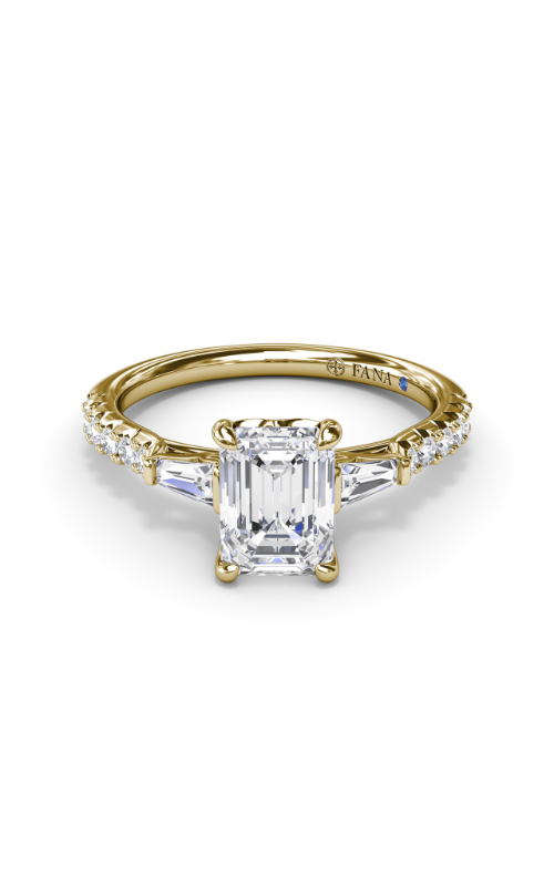 Fana Three Stone Engagement Ring S4114-18kt-Yellow