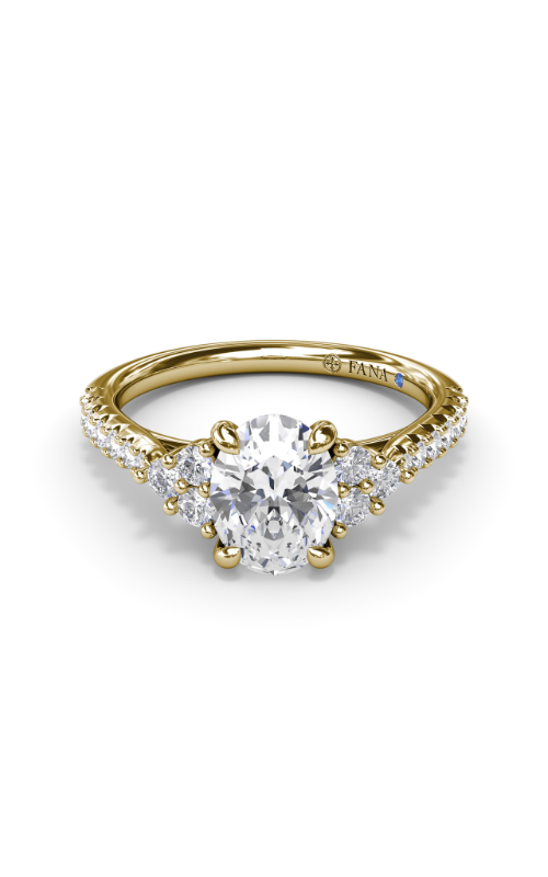 Fana Three Stone Engagement Ring S4115-14kt-Yellow