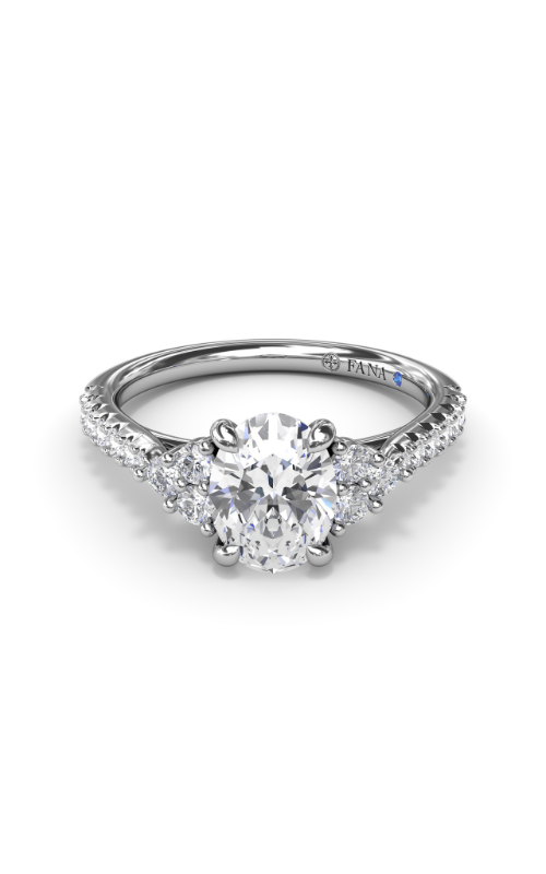 Fana Three Stone Engagement Ring S4115-18kt-White