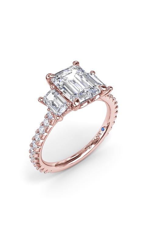 Fana Bridal Engagement Ring S4158-14kt-Rose