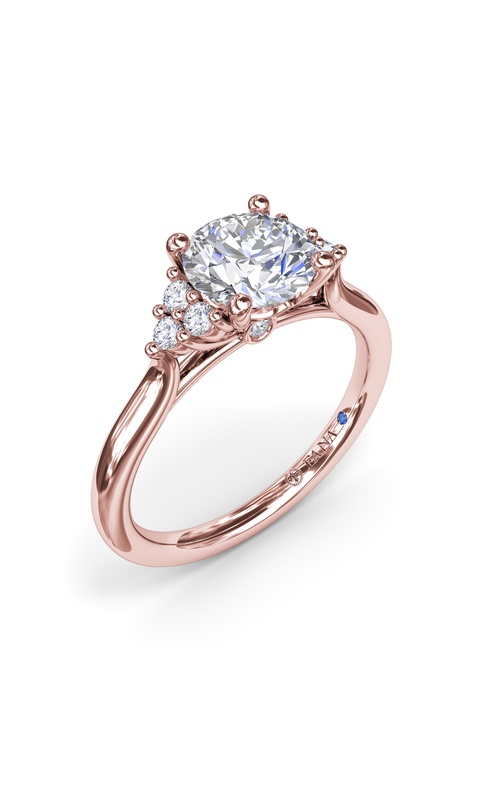 Fana Bridal Engagement Ring S4167-14kt-Rose