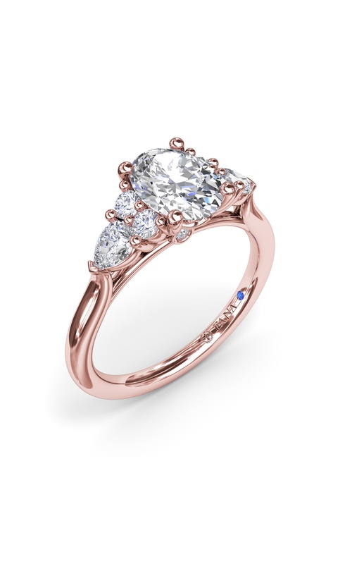 Fana Bridal Engagement Ring S4168-14kt-Rose