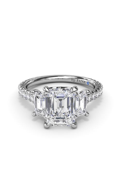 Fana Three Stone Engagement Ring S4158-18kt-White