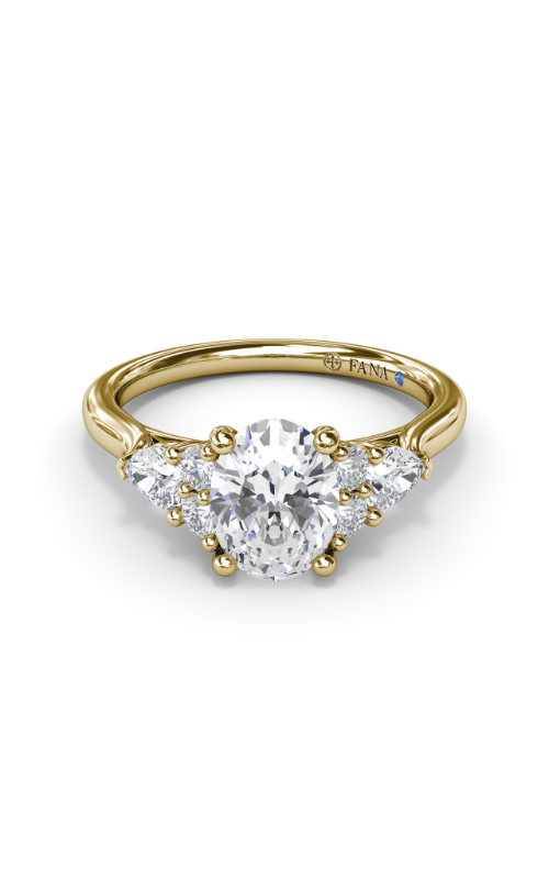 Fana Three Stone Engagement Ring S4168-14kt-Yellow