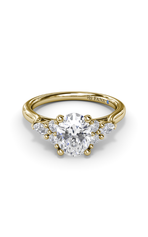 Fana Three Stone Engagement Ring S4169-14kt-Yellow