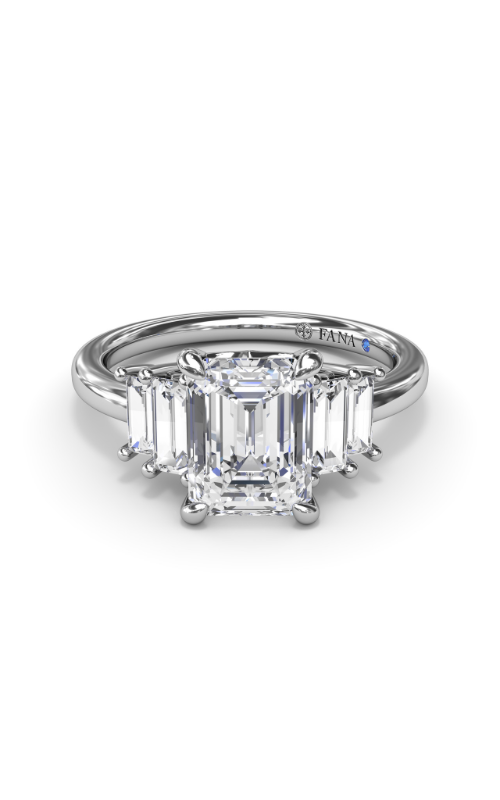 Fana Three Stone Engagement Ring S4176-14kt-White