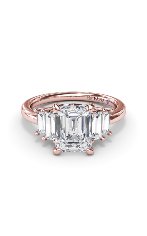 Fana Three Stone Engagement Ring S4176-18kt-Rose