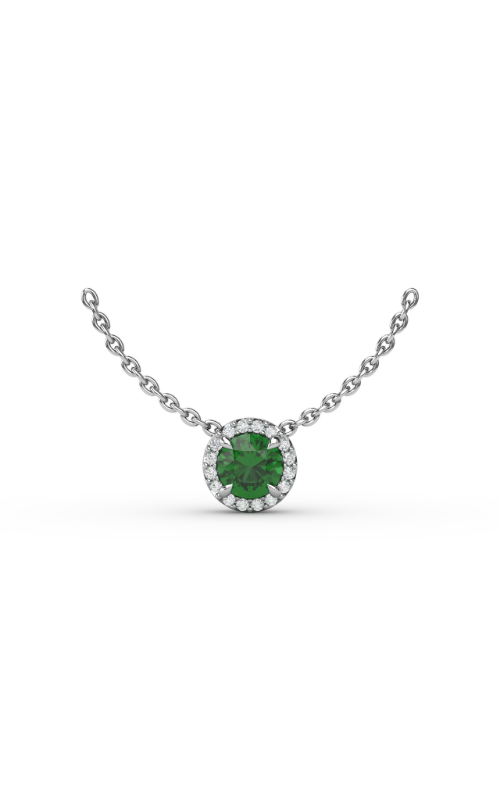 Fana Color Fashion Necklace P7002E-18kt-White