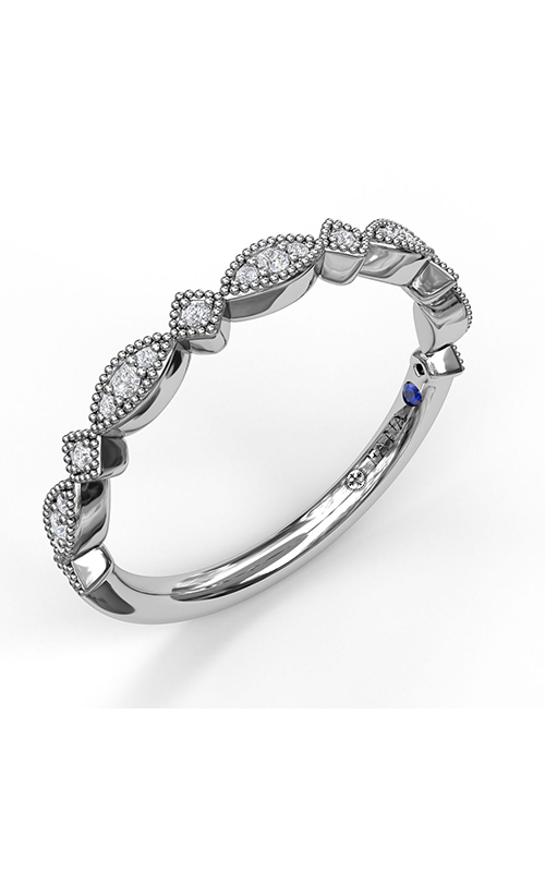 Fana Matching Band Wedding Band W7176-18kt-White