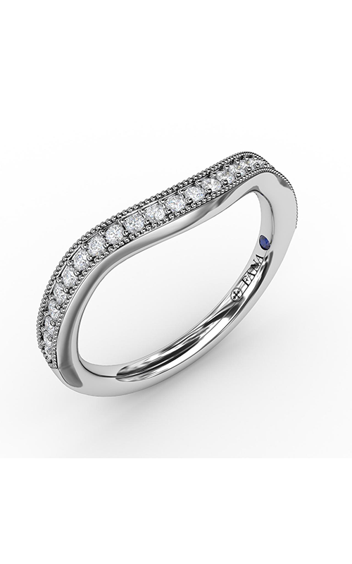 Fana Matching Band Wedding Band W7231-18kt-White