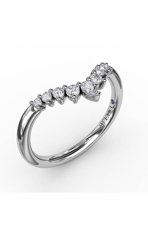 Fana Matching Band Wedding Band W7323-18kt-White