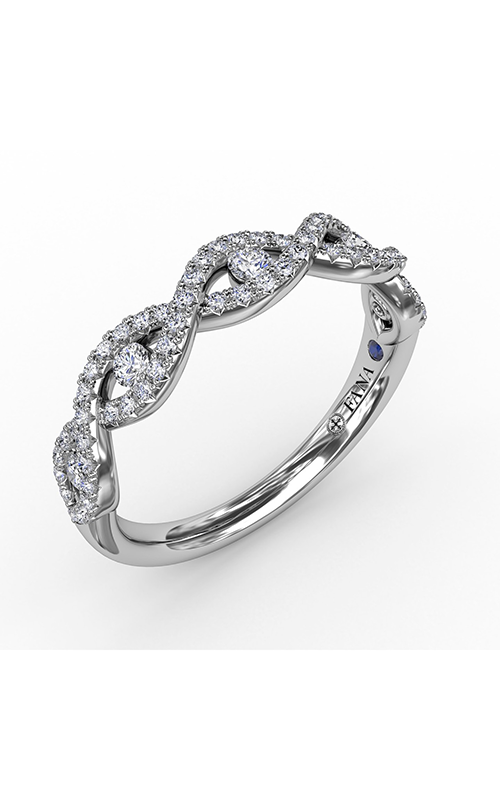 Fana Matching Band Wedding Band W7329-14kt-White