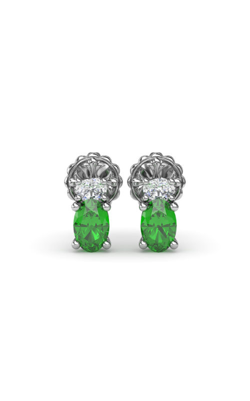 Fana Color Fashion Earrings ER1852E-14kt-White