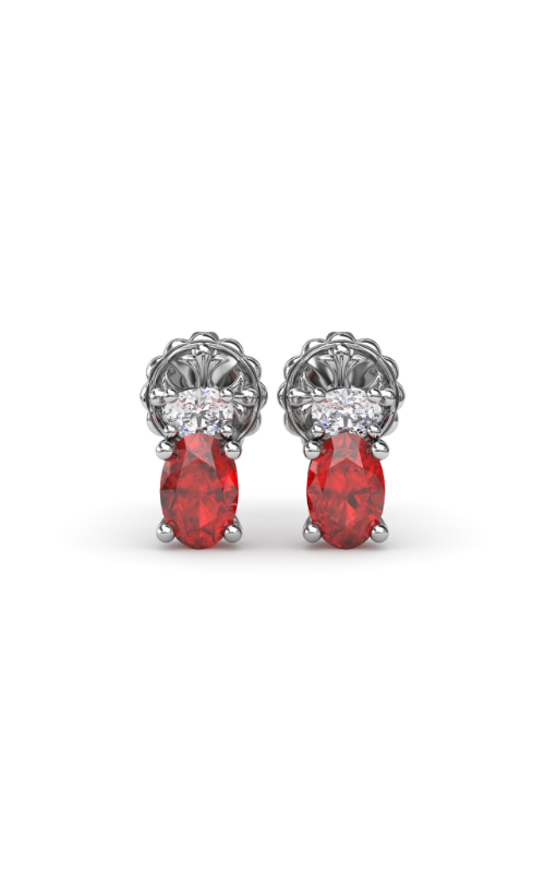 Fana Color Fashion Earrings ER1852R-14kt-White
