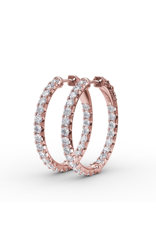 Fana Diamond Fine Jewelry Earring ER4893-14kt-Rose
