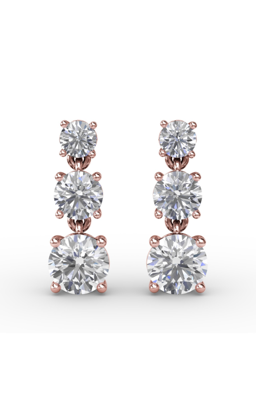 Fana Diamond Fashion Earrings ER5134-14kt-Rose