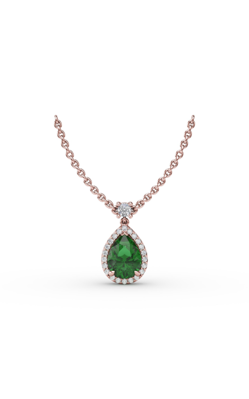 Fana Color Fashion Necklace N1777E-14kt-Rose