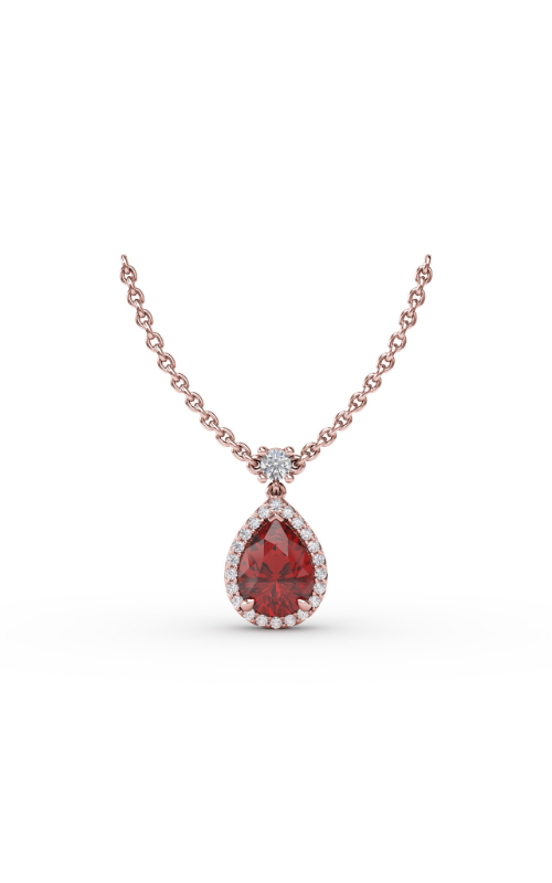 Fana Color Fashion Necklace N1777R-14kt-Rose