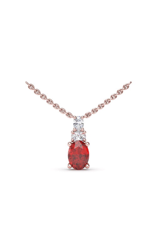 Fana Color Fashion Necklace N1852R-14kt-Rose