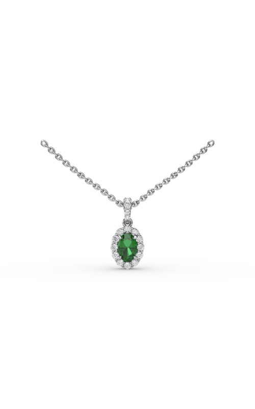 Fana Color Fashion Necklace P1834E-14kt-White