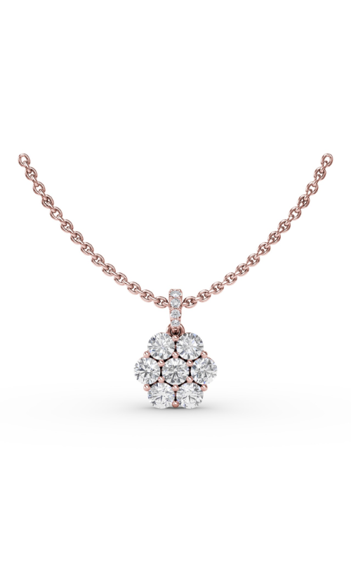 Fana Diamond Fashion Necklace P5032-14kt-Rose
