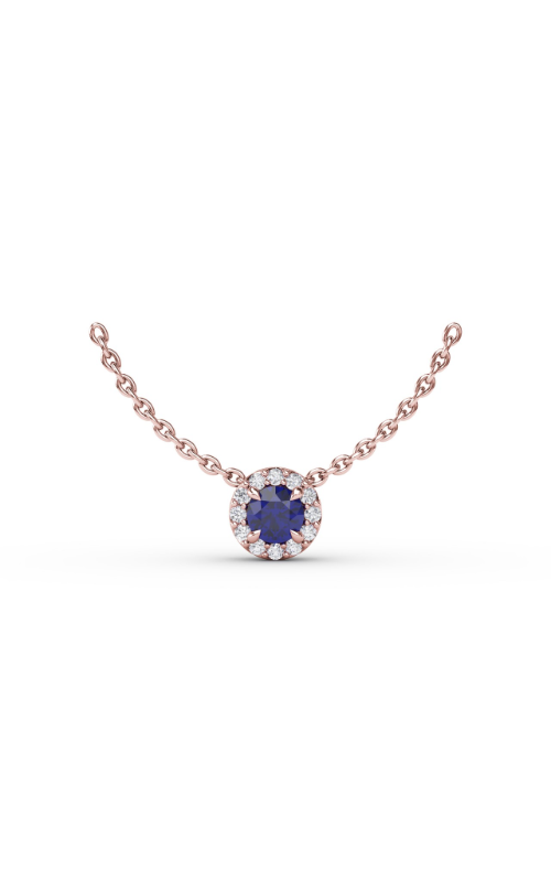 Fana Color Fashion Necklace P7001S-14kt-Rose Fana Color Fashion Necklace P7001S-14kt-Rose