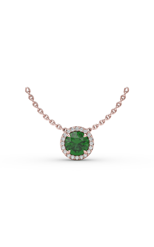 Fana Color Fashion Necklace P7003E-14kt-Rose Fana Color Fashion Necklace P7003E-14kt-Rose