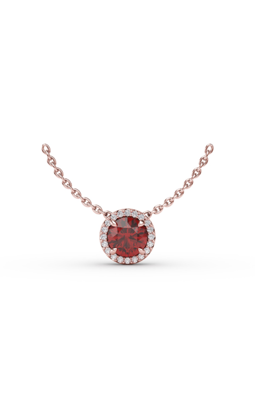 Fana Color Fashion Necklace P7003R-14kt-Rose