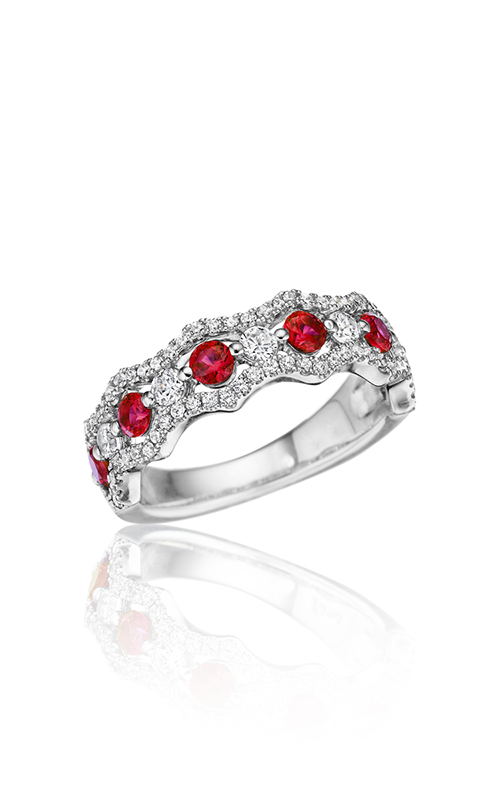 Fana Color Fashion Ring R1568R-14kt-White Fana Color Fashion Ring R1568R-14kt-White