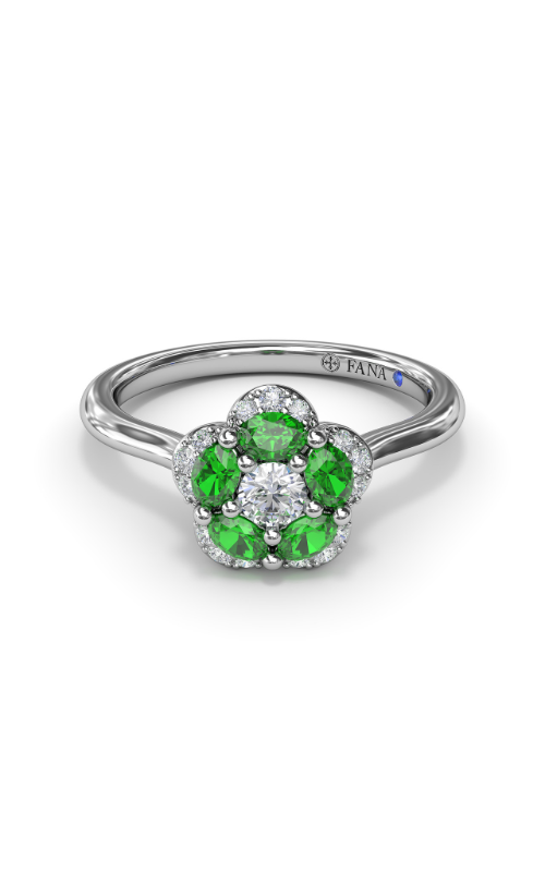 Fana Color Fashion Ring R1848E-14kt-White