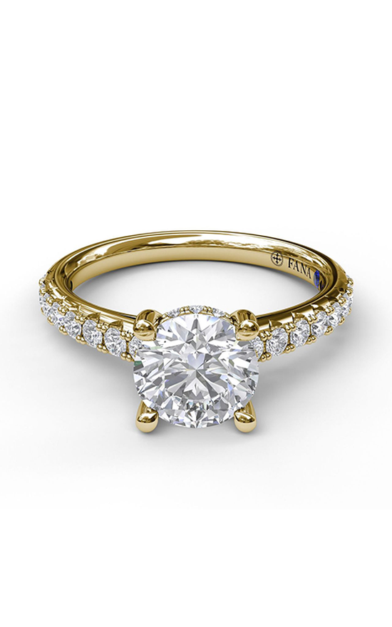 Fana Classic Engagement Ring S3410-18kt-Yellow