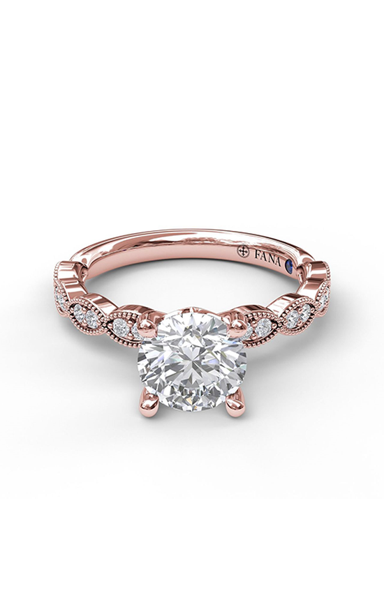 Fana Classic Engagement Ring S3038-14kt-Rose