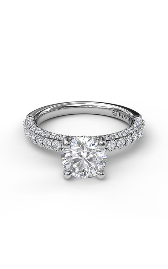 Fana Classic Engagement Ring S3033-14kt-White