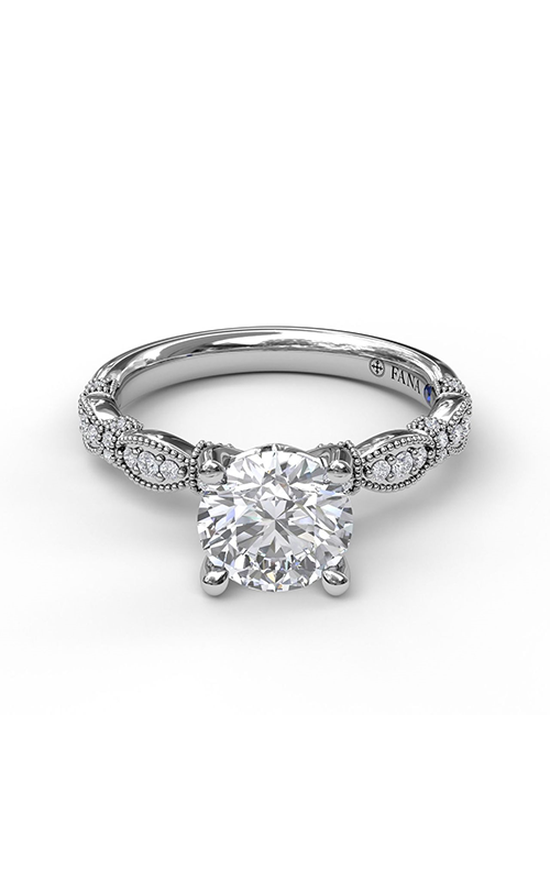 Fana Classic Engagement Ring S3039-14kt-White