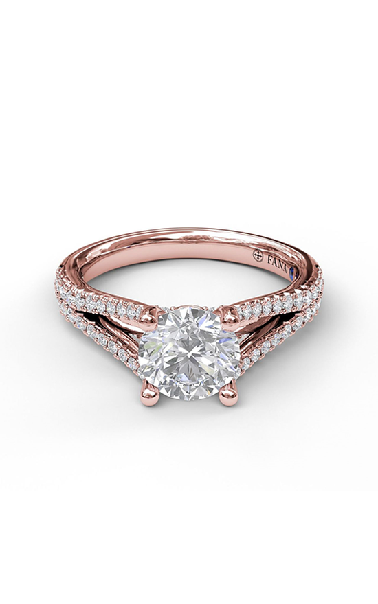Fana Classic Engagement Ring S3078-14kt-Rose Fana Classic Engagement Ring S3078-14kt-Rose