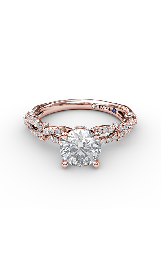 Fana Classic Engagement Ring S3084-14kt-Rose Fana Classic Engagement Ring S3084-14kt-Rose