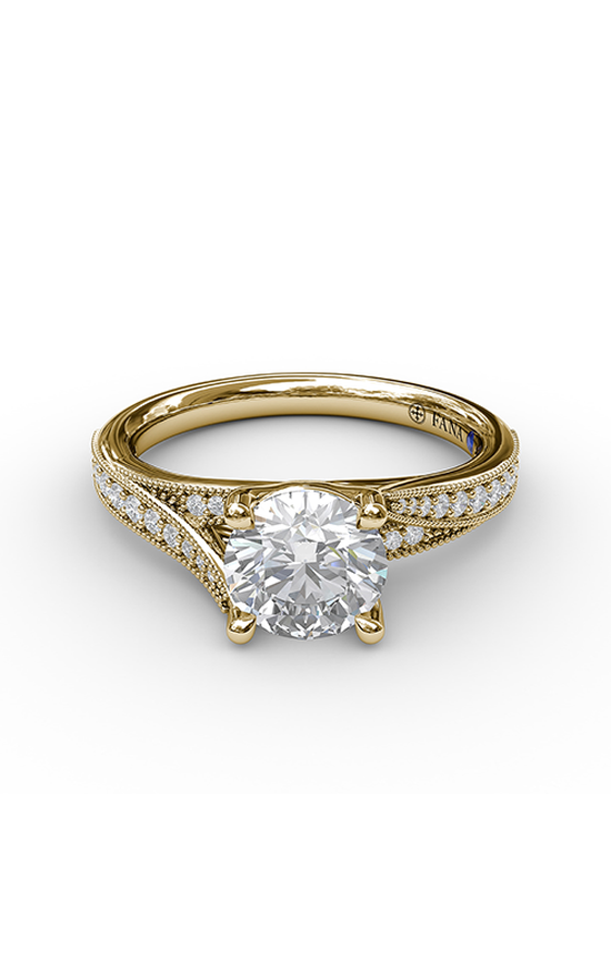 Fana Classic Engagement Ring S3054-18kt-Yellow Fana Classic Engagement Ring S3054-18kt-Yellow