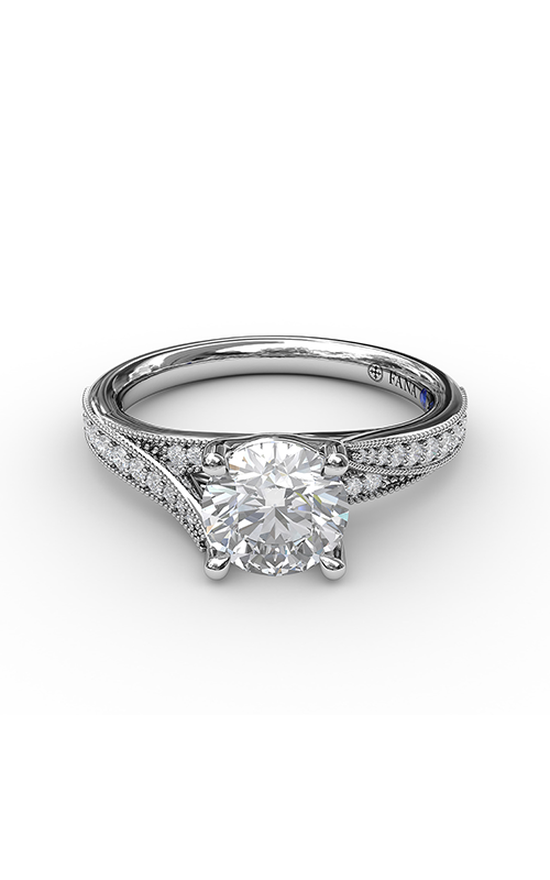 Fana Classic Engagement Ring S3054-Platinum Fana Classic Engagement Ring S3054-Platinum