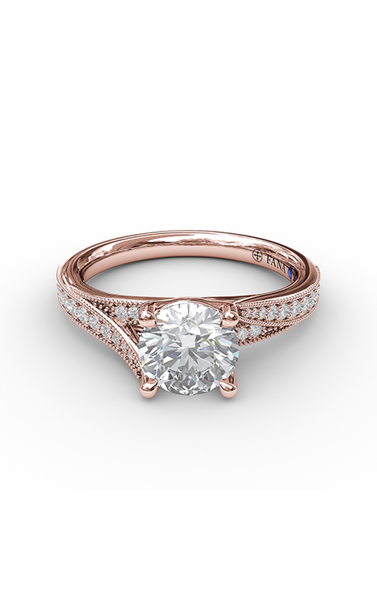 Fana Classic Engagement Ring S3054-18kt-Rose