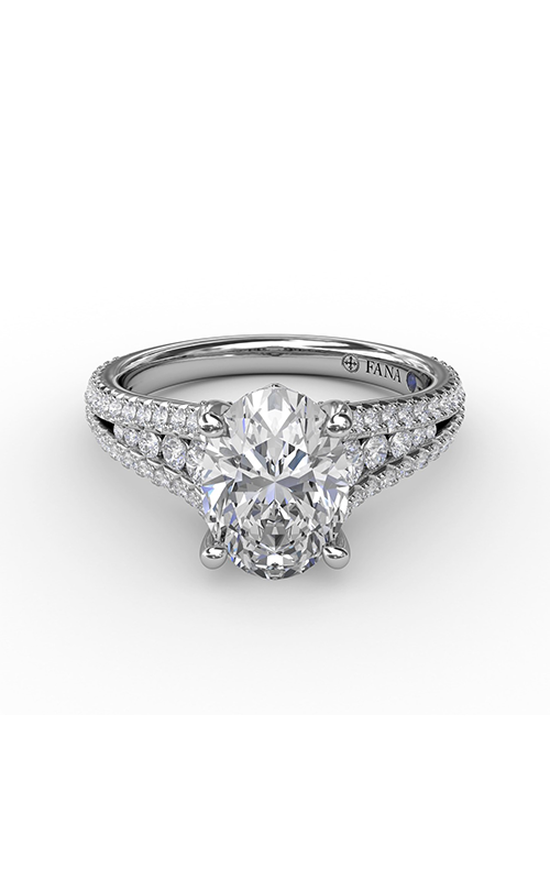 Fana Classic Engagement Ring S3325-14kt-White