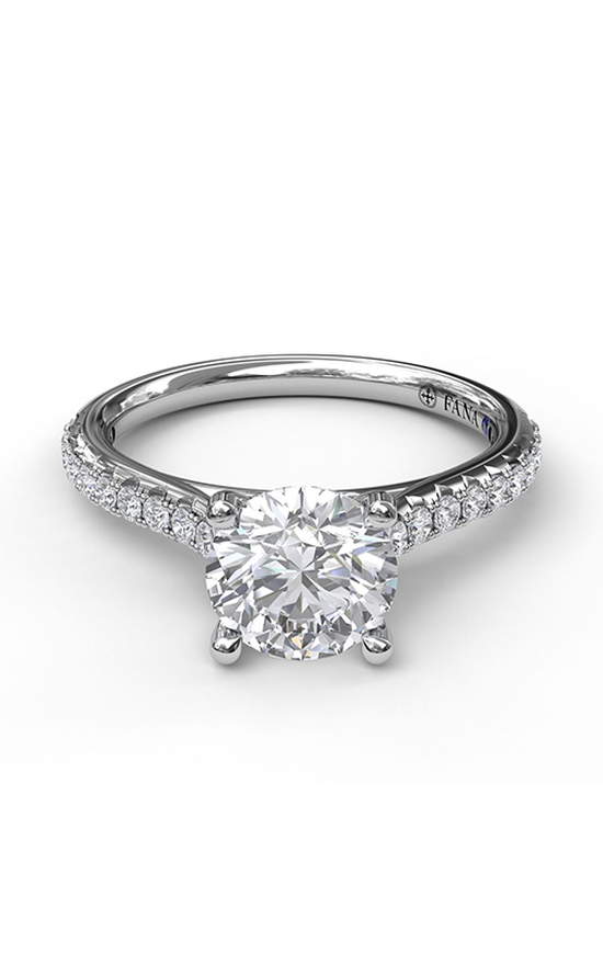 Fana Classic Engagement Ring S3818-Platinum