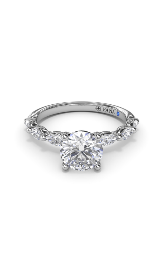 Fana Classic Engagement Ring S4074-Platinum