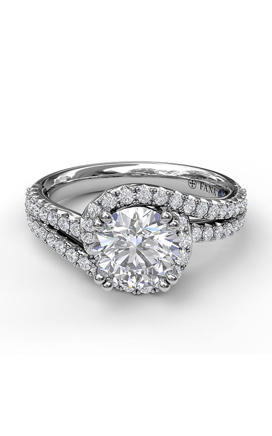 Fana Halo Engagement Ring S3555-Platinum