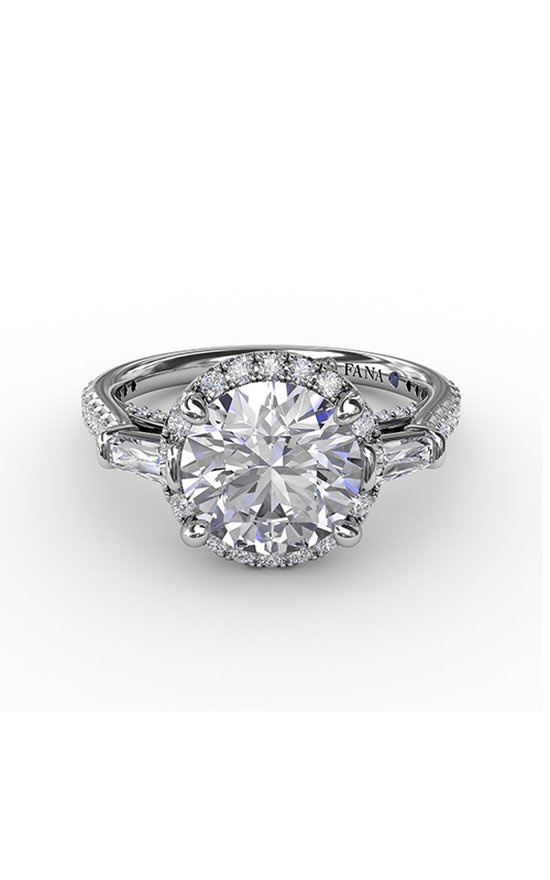 Fana Halo Engagement Ring S3278-14kt-White
