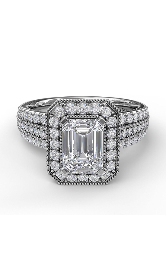 Fana Halo Engagement Ring S3652-Platinum