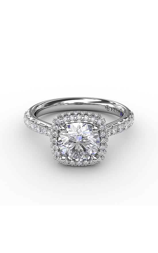 Fana Halo Engagement Ring S3179-18kt-White