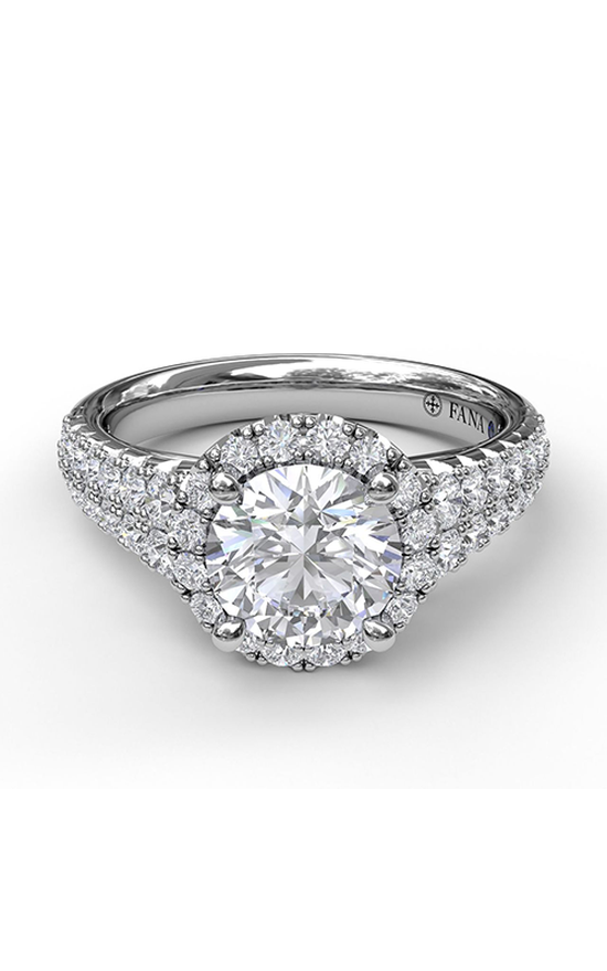 Fana Halo Engagement Ring S3775-18kt-White