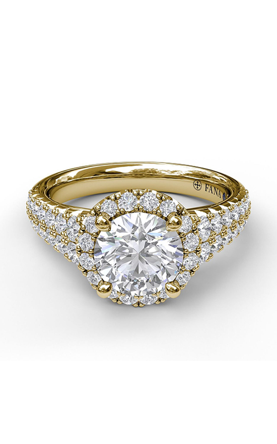 Fana Halo Engagement Ring S3775-14kt-Yellow