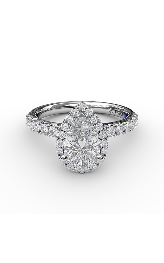 Fana Halo Engagement Ring S3820-14kt-White