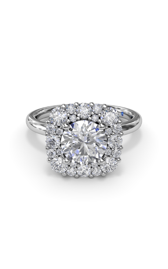 Fana Halo Engagement Ring S4203-18kt-White